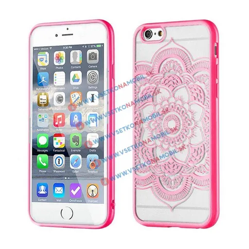 HENNA LOTUS silikónový obal Apple iPhone 6 / 6S ružový