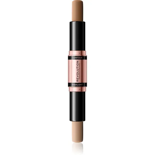 Makeup Revolution Fast Base obojstranná kontúrovacia tyčinka odtieň Light 2x4.3 g