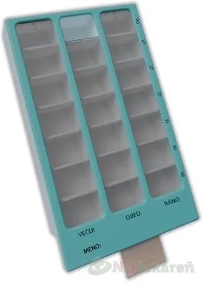 Obzor Dávkovač liekov typ 02 týždenný Svetlozelená