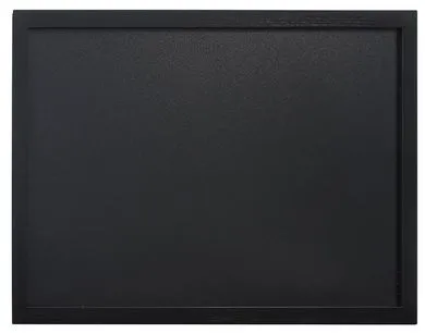 SECURIT Nástenná popisovacia tabuľa WOODY, čierny 40x60cm