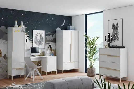 ArtSegam Detská izba SPRING | biela/svetlé úchytky
