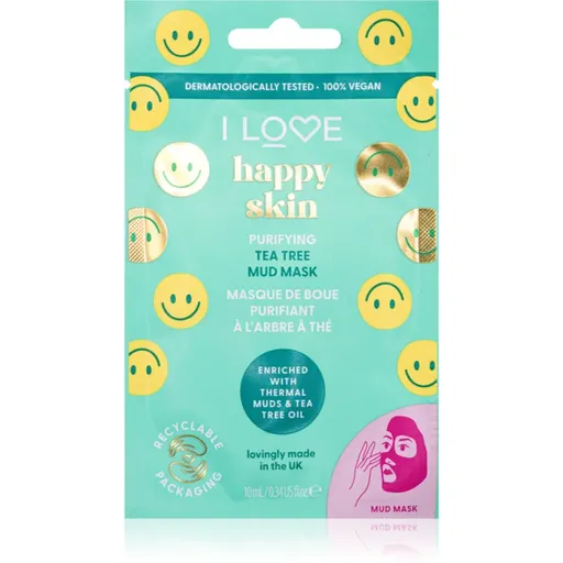 I Love Happy Skin ílová maska s čajovníkovým olejom 10 ml