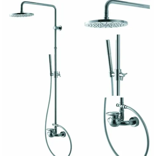 WF Industrial sprchový systém so sprchovou batériou, chróm SIKOBWFSSSCR