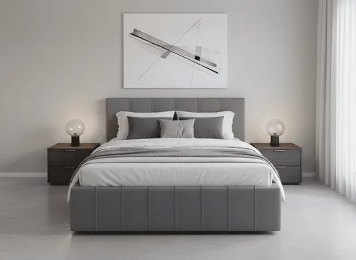 Elvisia Manželská posteľ MONACO s výklopným roštom | sivá 180 x 200 cm