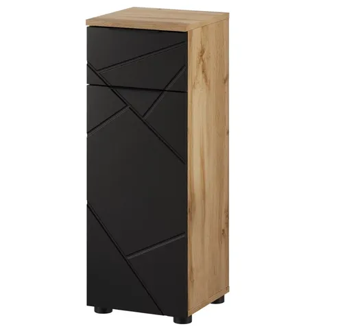 Szynaka Kúpeľňová skrinka nízka MAZI BLACK 45 | 30 cm