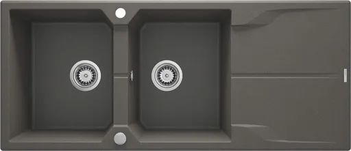 DEANTE DEANTE - Andante antracit metalic - Granitový drez, 2 - bowl s odkvapkávačom ZQN_T213