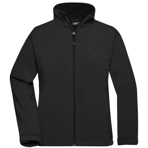 James & Nicholson (Daiber) Dámska softshellová bunda JN137 - Čierna | 2XL