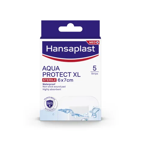 Hansaplast AQUA PROTECT XL Sterile náplasť 6cm x 7cm, 5ks