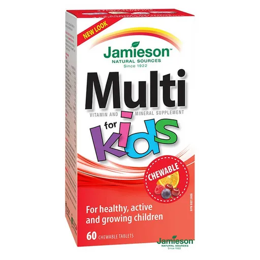 JAMIESON Multi kids multivitamín 60 cmúľacích tabliet