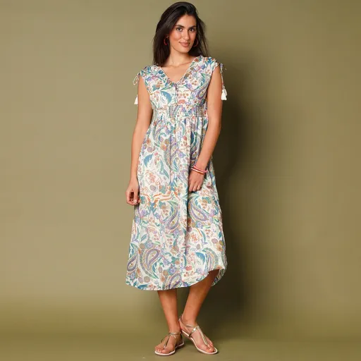 Šaty bez rukávov, s potlačou