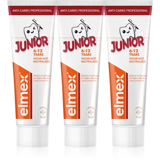 Elmex Anti-Caries Professional Junior zubná pasta 3x75 ml