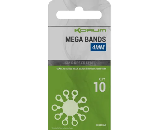 Korum krúžky smokescreen mega bands - 4 mm