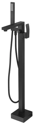 SAPHO - GINKO vaňová batéria s pripojením do podlahy, čierna mat 1101-24B