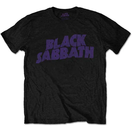Black Sabbath tričko Wavy Logo Čierna 7 – 8 rokov