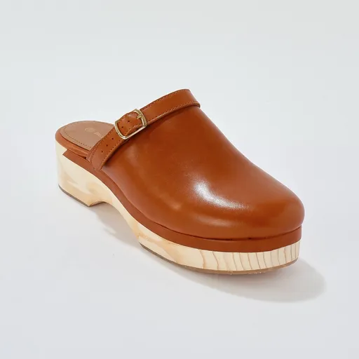 Kožené dreváky na platforme