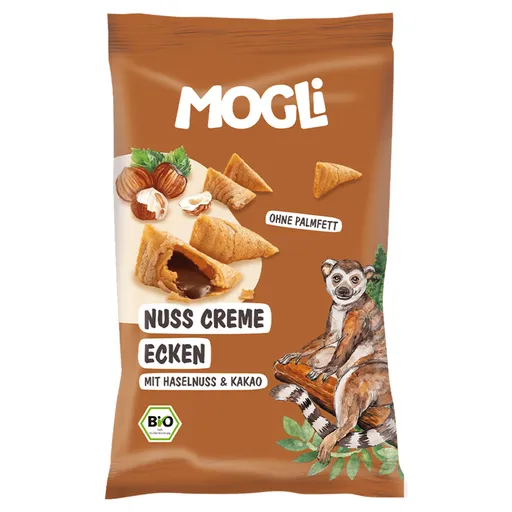 MOGLI Plnené lieskoorieškové taštičky 3r+ BIO 30 g