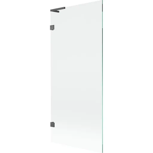 MEXEN/S - Lunar L vaňová zástena FIX 80 x 150, transparent, grafit kartáčovaná 897L-080-000-66-00