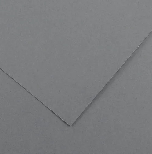 CANSON COLORLINE - Obojstranné farebné papiere 50 x 65 cm, 36 - dark grey, 10 ks