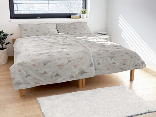 Polášek Krepové obliečky Ginkgo - Béžová | 40 x 40 cm