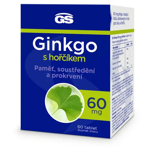 GS Ginkgo 60 mg s horčíkom 60 tabliet