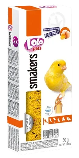 Lolo Pets Smakers tyčinky pro kanáry vajce 50 g