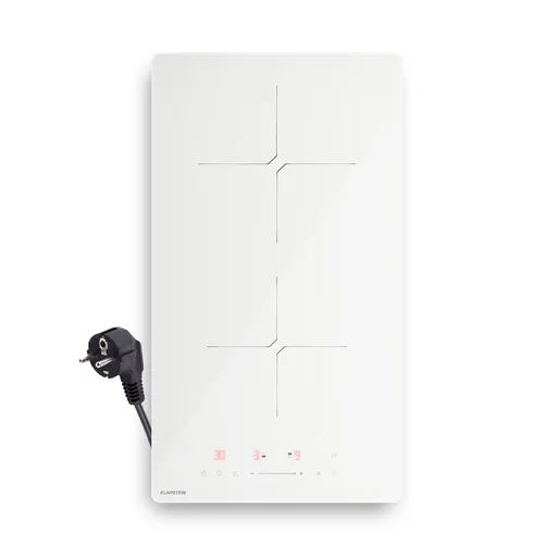 Klarstein PowerGlide indukčná varná doska | Moderná, kompaktná a výkonná | 2 varné zóny | 3500 W | 30 cm