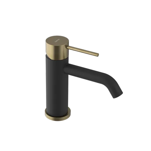SAPHO - ULTRAMIX stojanková umývadlová batéria, čierna matná/zlato mat UT002BG