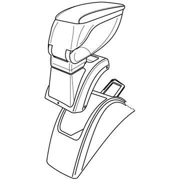 Adaptér k lakťovej opierke 56113 RENAULT MEGANE II (LAM56113)