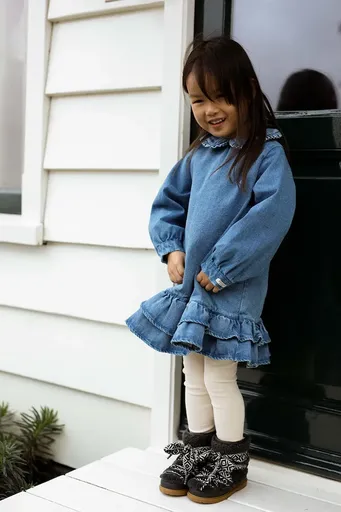 Detské bavlnené šaty Donsje Luus Dress