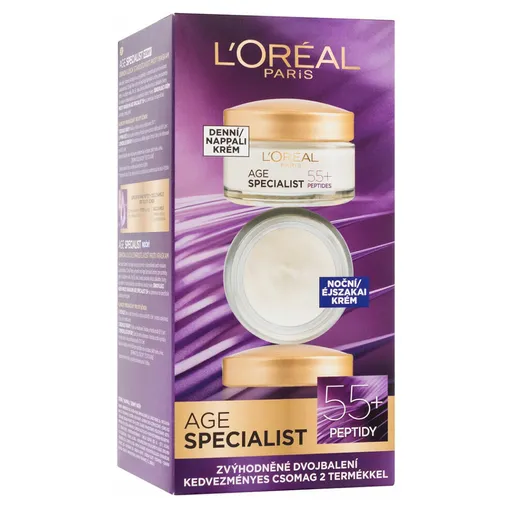 L´OREAL Age Specialist 55+ Duopack denný + nočný krém 2x 50 ml