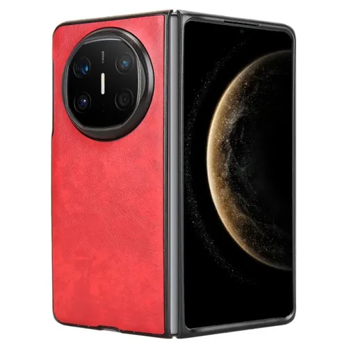 LEATHER Ochranný kryt pre Huawei Mate X6 červený