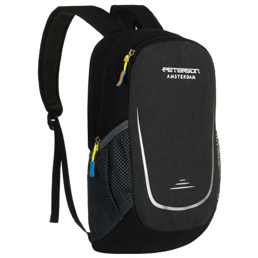 Praktický čierny turistický batoh Peterson s reflexnými prvkami - Peterson