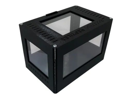 Terárium pre pavúky a hmyz BLOCK čierna 150x100x100 mm