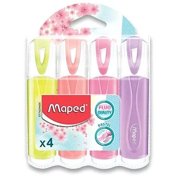 Maped Fluo Peps Pastel - sada 4 farieb (742546)