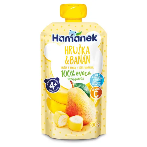 HAMÁNEK Hruška a banán 4m+ 100 g