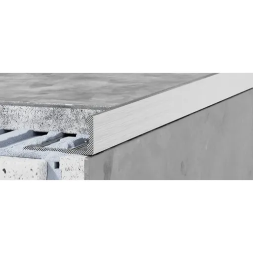 Lišta ukončovací "L" Havos, hliník, dĺžka 300 cm, výška hrany 8 mm, AL8300