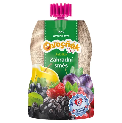 OVOCŇÁK Pyré jablko a záhradná zmes 200 g