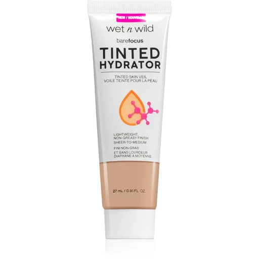 Wet n Wild BareFocus Tinted Hydrator tónovaný fluid pre zjednotenie pleti odtieň Light 27 ml