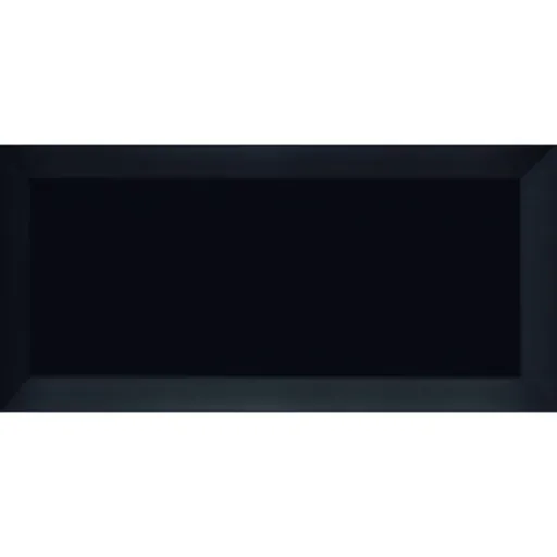 Obklad Ribesalbes Chic Colors negro bisiel 10x20 cm mat CHICC1943