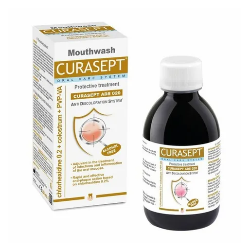 CURASEPT Ads protective ústna voda 0.2% CHX 200 ml