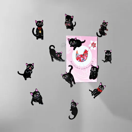 Die moderne Hausfrau Magnetky na lednici Koťata, sada 12 ks