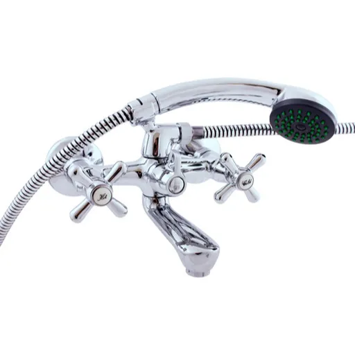 Vaňová batéria RAV Slezák MORAVA so sprchovacím setom 150 mm chróm MK154.5/1