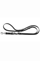 Kožené vodítko čierne NATURAL GA 200cmx 18mm FP 1ks