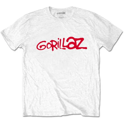 Gorillaz tričko Logo Biela XXL