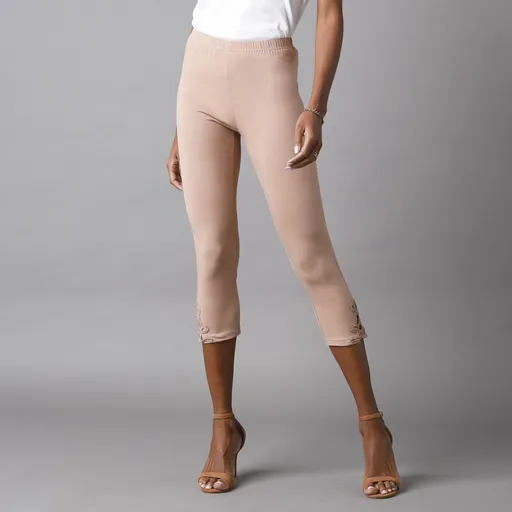 3/4 legíny s macramé a pružným pásom