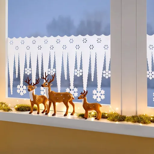 Die moderne Hausfrau Dekorace na okno Sněhové vločky