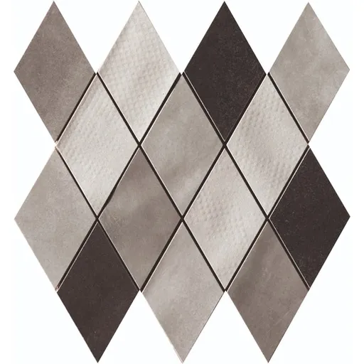 Mozaika Cir Materia Prima mix grey rombo 25x25 cm lesk 1069907