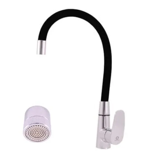 RAV SLEZÁK Amur drezová batéria so silikónovým ramienkom čierna / chróm am719.5/11c AM719.511C