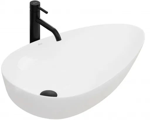 REA - Umývadlo na dosku Greta 65,5x40 biele REA-U8537