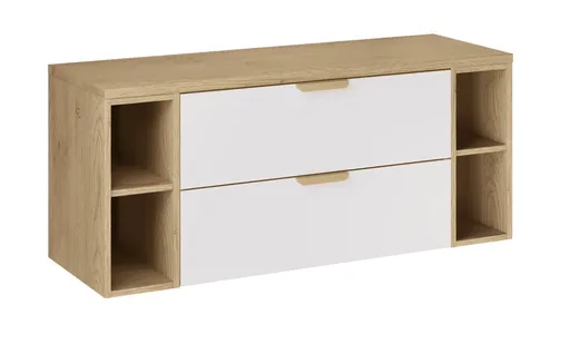 ArtCom Kúpeľňová skrinka s doskou ASTER WHITE LR D120cm | 120 cm